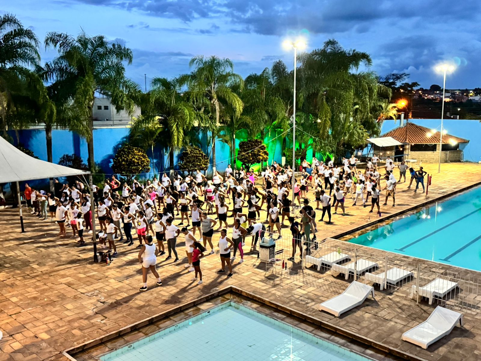 Aula na Piscina